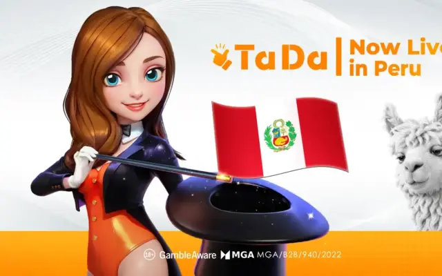 TaDa Gaming logo and Peru approval announcement graphic