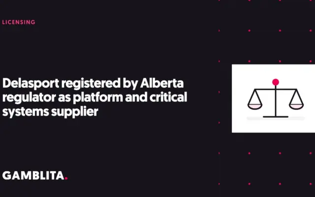 Gamblita cover graphic: Delasport registered by Alberta regulator as platform and critical systems supplier