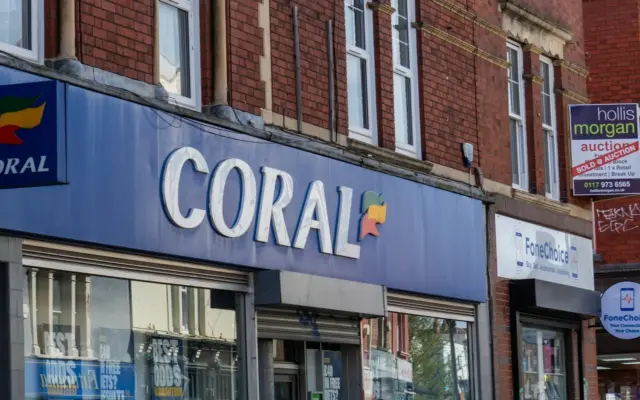 Coral betting shop on a UK high street