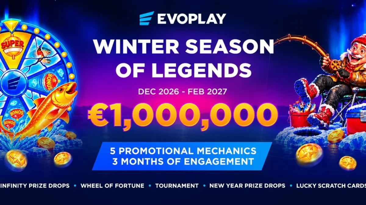 Evoplay Winter Season of Legends campaign artwork