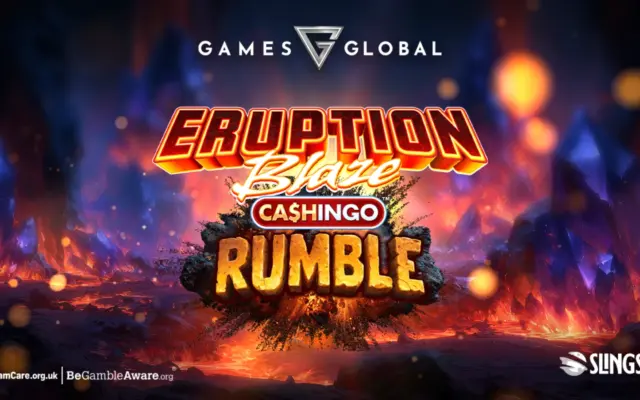 Eruption Blaze Cashingo Rumble slot artwork by Games Global and Slingshot Studios