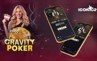 ICONIC21 Gravity Poker live dealer table