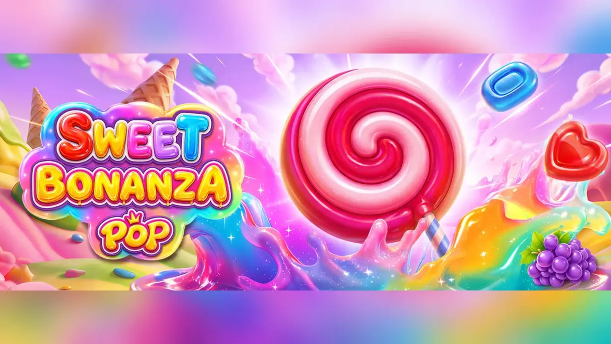 Sweet Bonanza POP slot artwork with sweets and candy symbols