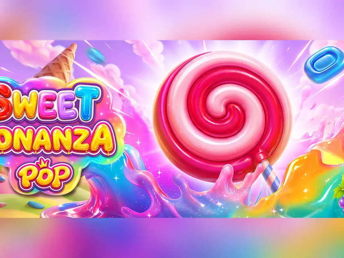 Sweet Bonanza POP slot artwork with sweets and candy symbols